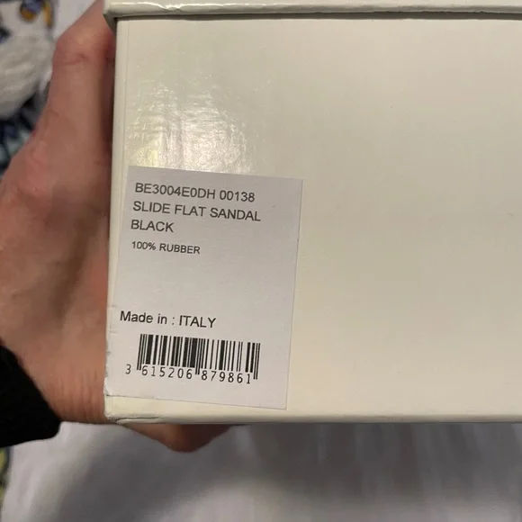 Givenchy Black Woman’s slide Sandals Sleek Minimalist Design - Picture 11 of 14